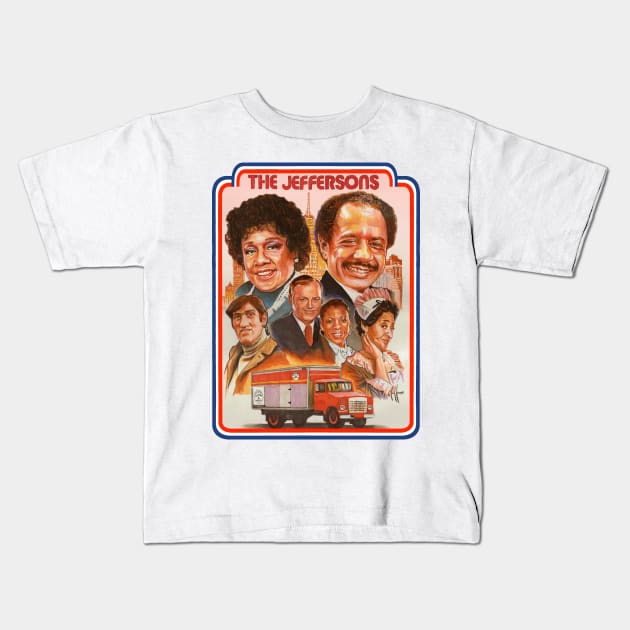 the jeffersons Kids T-Shirt by Chris Hoffman Art